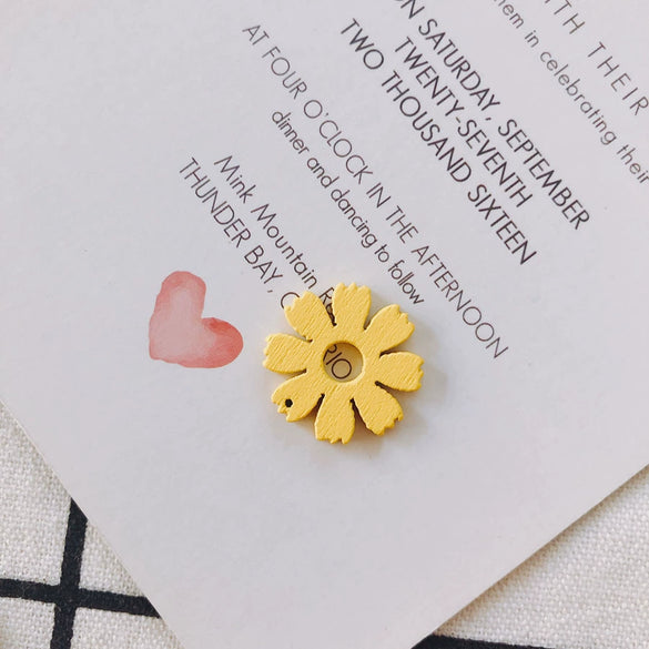 Wholesale Wood Candy Color Flower Earrings Jewelry Accessories