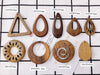 Wholesale Wood Earrings Simple Fashion Triangle Round Jewelry Accessories