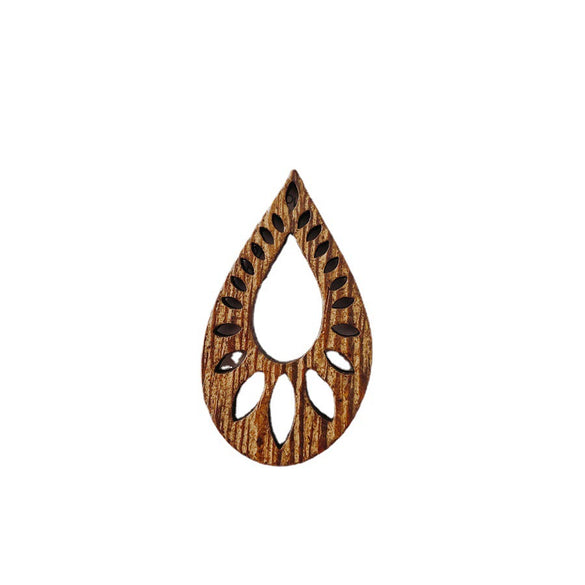 Wholesale Wood Earrings Simple Fashion Triangle Round Jewelry Accessories