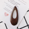 Wholesale Wood Earrings Simple Fashion Triangle Round Jewelry Accessories