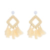 Wholesale Wood Geometric Drop Handmade Earrings For Women