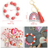 Wholesale Wooden Bead Love Bracelet With Keychain Modern Minimalist Style