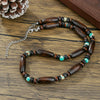 Wholesale Wooden Bead Necklace Geometric Bohemian Retro Handmade Men's