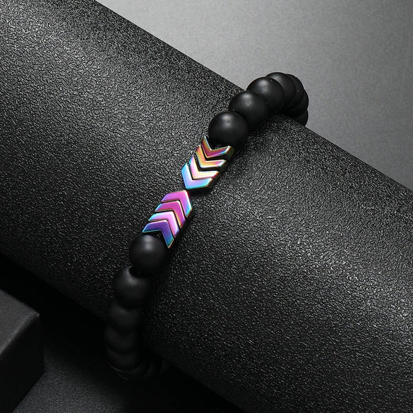 Wholesale Wooden Beaded Bracelet Geometric Style Pure Handmade Unisex