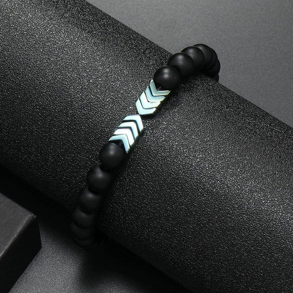 Wholesale Wooden Beaded Bracelet Geometric Style Pure Handmade Unisex