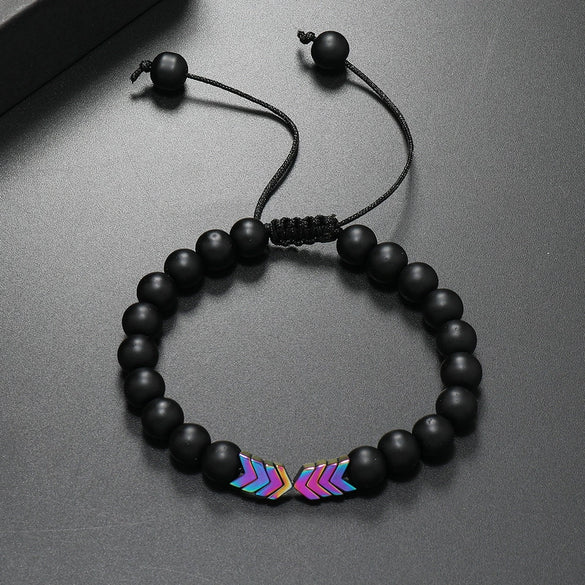 Wholesale Wooden Beaded Bracelet Geometric Style Pure Handmade Unisex