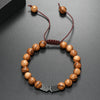 Wholesale Wooden Beaded Bracelet Geometric Style Pure Handmade Unisex
