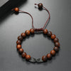 Wholesale Wooden Beaded Bracelet Geometric Style Pure Handmade Unisex