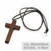 Wholesale Wooden Cross Simple Snake Bone Chain Necklace Accessories