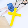 Wholesale Wooden Cross Simple Snake Bone Chain Necklace Accessories