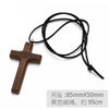 Wholesale Wooden Cross Simple Snake Bone Chain Necklace Accessories