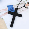 Wholesale Wooden Cross Simple Snake Bone Chain Necklace Accessories