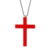 Wholesale Wooden Cross Simple Snake Bone Chain Necklace Accessories