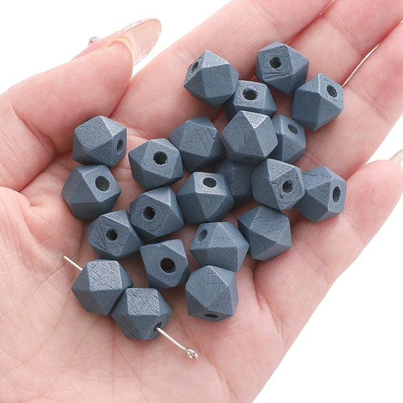 Wholesale Wooden Geometric Octagonal Beads As Handmade Bracelet Necklace Pendant Accessories