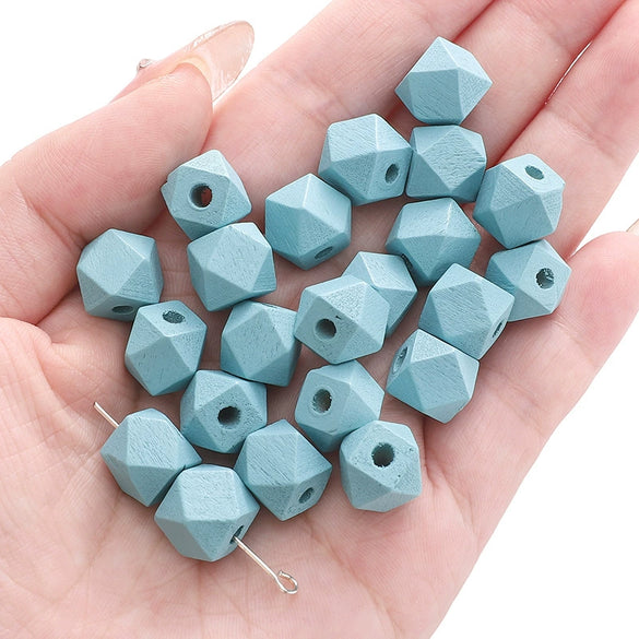 Wholesale Wooden Geometric Octagonal Beads As Handmade Bracelet Necklace Pendant Accessories