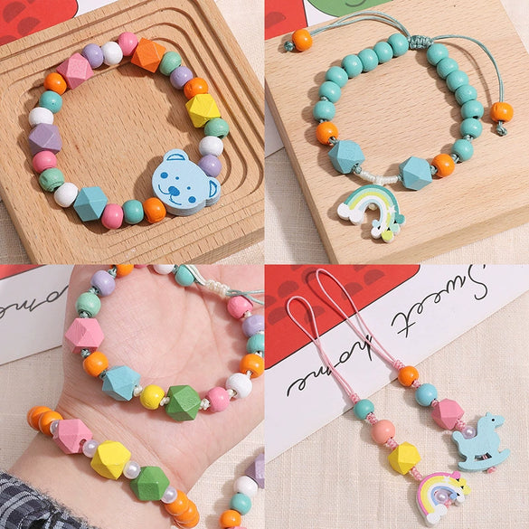 Wholesale Wooden Geometric Octagonal Beads As Handmade Bracelet Necklace Pendant Accessories