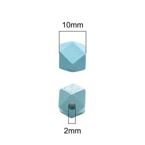 Wholesale Wooden Geometric Octagonal Beads As Handmade Bracelet Necklace Pendant Accessories