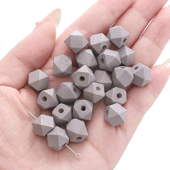 Wholesale Wooden Geometric Octagonal Beads As Handmade Bracelet Necklace Pendant Accessories