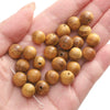 Wholesale Wooden Round Beads Antique Handmade Jewelry Bracelet Accessories With Oil Treatment And Geometric Style