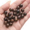 Wholesale Wooden Round Beads Antique Handmade Jewelry Bracelet Accessories With Oil Treatment And Geometric Style