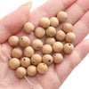 Wholesale Wooden Round Beads Antique Handmade Jewelry Bracelet Accessories With Oil Treatment And Geometric Style