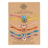 Wholesale Woven Adjustable Evil Eye Bracelet With Blue Eyes Handmade Cord Unisex And Women's