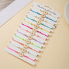 Wholesale Woven Alloy Flower Pendant Unisex Bohemian Style Jewelry Bracelet Suit