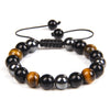 Wholesale Woven Bracelet Copper Geometric Simple Style Tiger Eye
