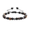 Wholesale Woven Bracelet Copper Geometric Simple Style Tiger Eye