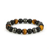 Wholesale Woven Bracelet Copper Geometric Simple Style Tiger Eye