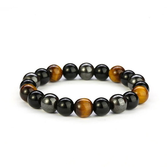 Wholesale Woven Bracelet Copper Geometric Simple Style Tiger Eye