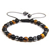 Wholesale Woven Bracelet Copper Geometric Simple Style Tiger Eye