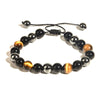 Wholesale Woven Bracelet Copper Geometric Simple Style Tiger Eye