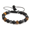Wholesale Woven Bracelet Copper Geometric Simple Style Tiger Eye