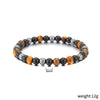 Wholesale Woven Bracelet Copper Geometric Simple Style Tiger Eye