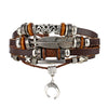 Wholesale Woven Bracelet Set Artificial Leather Geometric Retro Style Handmade For Men And Women