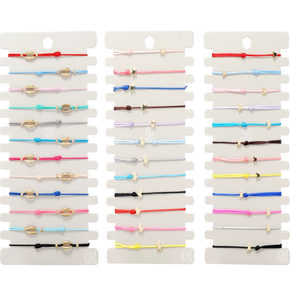 Wholesale Woven Elastic Geometric Fivepointed Star Unisex Bracelet