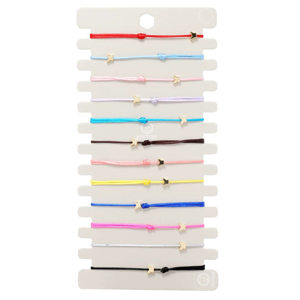 Wholesale Woven Elastic Geometric Fivepointed Star Unisex Bracelet