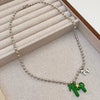 Wholesale Zinc Alloy Animal Zodiac Glazed Pony Pendant Necklace With Regular Chain And Electroplating Design