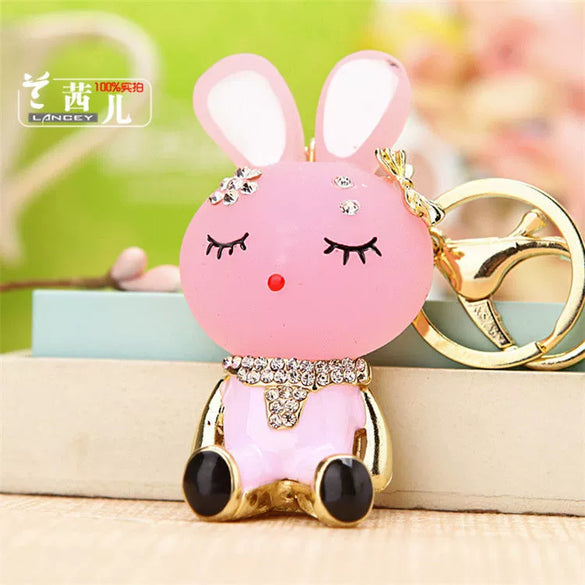 Wholesale Zinc Alloy Bear Car Key Pendant Women's Cute Exquisite Keychain Bag Pendant