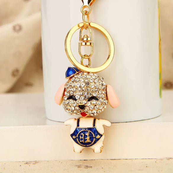 Wholesale Zinc Alloy Bear Car Key Pendant Women's Cute Exquisite Keychain Bag Pendant