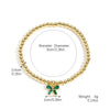 Wholesale Zinc Alloy Bow Pendant Beaded Electroplated Women's Bracelet