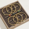 Wholesale Zinc Alloy Bow Pendant Beaded Electroplated Women's Bracelet