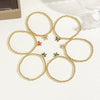 Wholesale Zinc Alloy Bow Pendant Beaded Electroplated Women's Bracelet