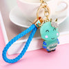Wholesale Zinc Alloy Braided Rope Cow Car Key Chain For Female As Creative Bag Pendant