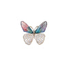 Wholesale Zinc Alloy Butterfly And Flower Brooch With Electroplating For Women