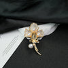 Wholesale Zinc Alloy Calla Lily Brooch Electroplated Multifunctional Silk Towel Buckle Anti Light Pin