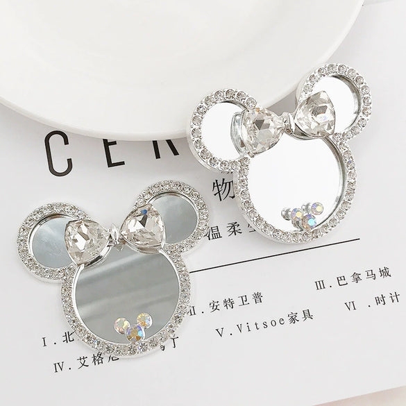 Wholesale Zinc Alloy Cartoon Doll Handmade Diamondembedded Cosmetic Mirror Jewelry Accessories Mobile Phone Shell