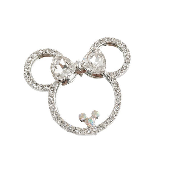 Wholesale Zinc Alloy Cartoon Doll Handmade Diamondembedded Cosmetic Mirror Jewelry Accessories Mobile Phone Shell