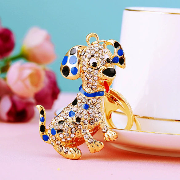 Wholesale Zinc Alloy Cute Style Puppy Car Keychain And Women's Bag Pendant